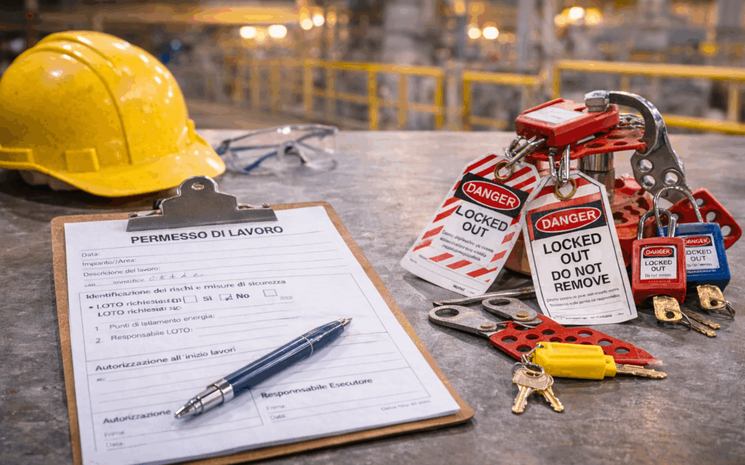 Permesso di Lavoro e LOTO: perché devono funzionare insieme nella manutenzione industriale
